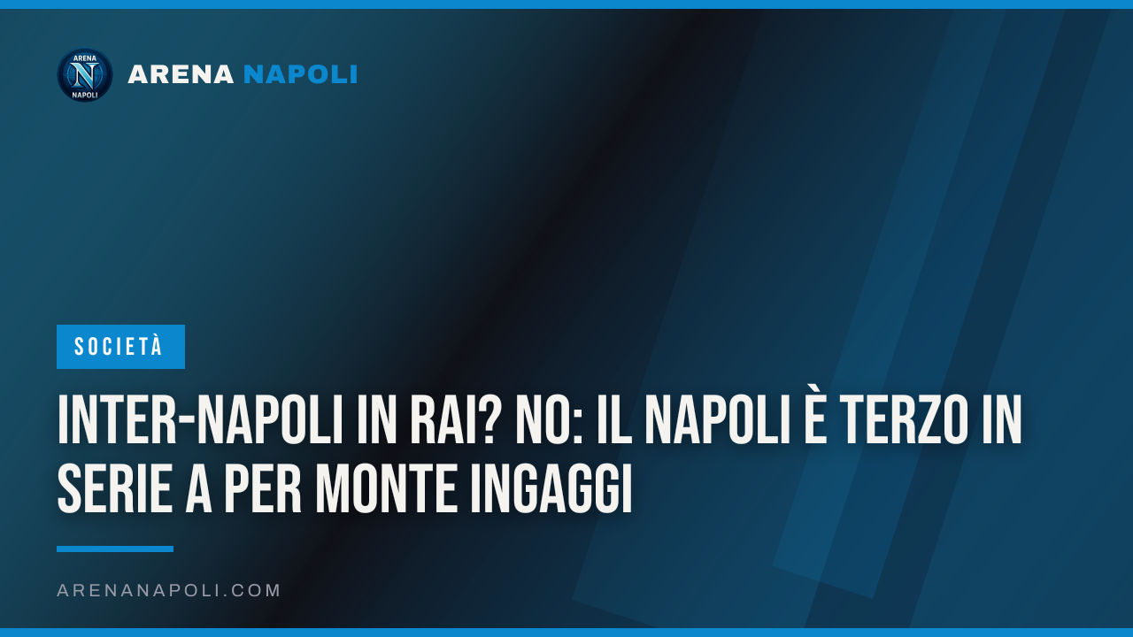 Inter-Napoli in Rai? No: il Napoli è terzo in Serie A per monte ingaggi
