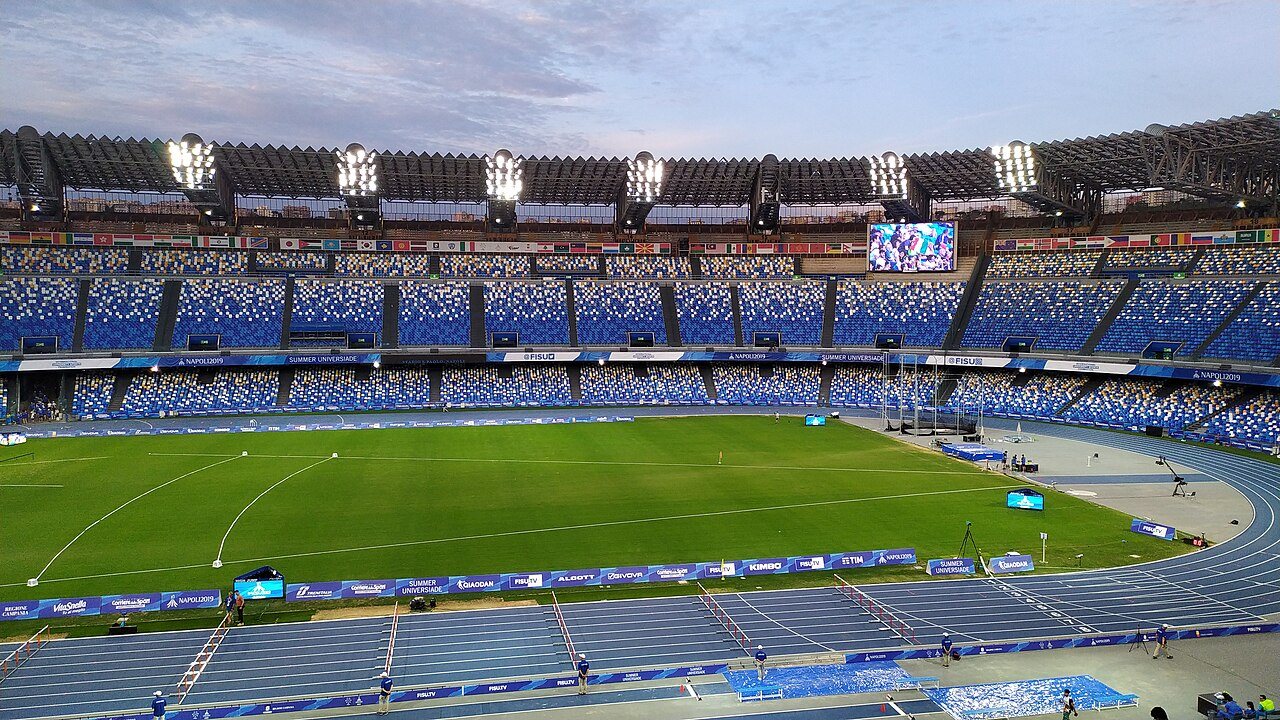 Lo stadio Diego Armando Maradona di Napoli